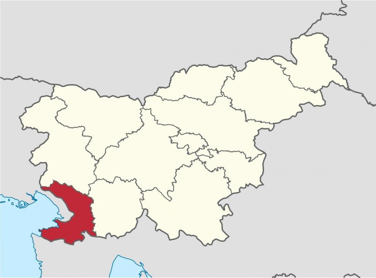 Mapa krasu Słowenii