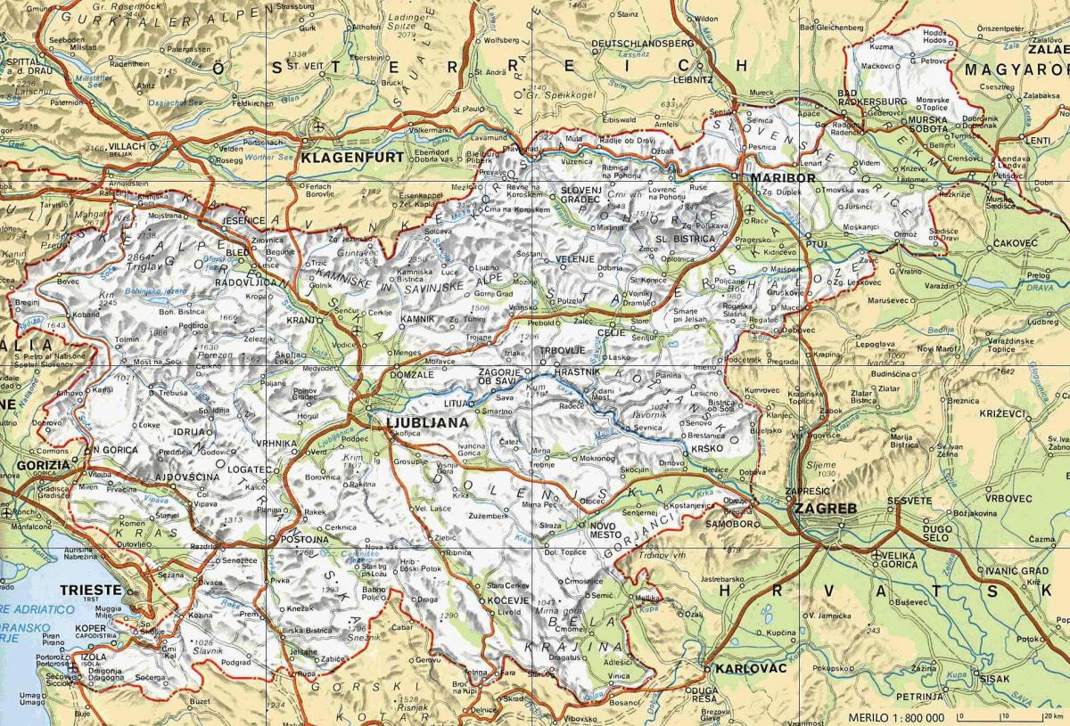 Mapa Terme Słowenia