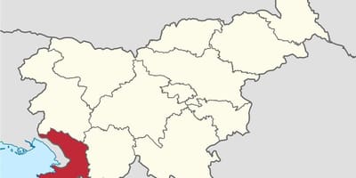 Mapa krasu Słowenii