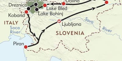 Mapa piran, Słowenia