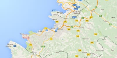 Mapa portorož, Słowenia