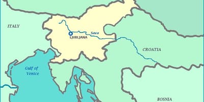 Mapa Słoweńskiego wybrzeża