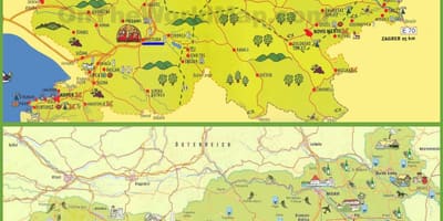Słowenia mapa turystyczna
