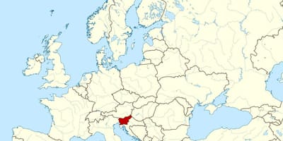 Lokalizacja Słowenii na mapie świata
