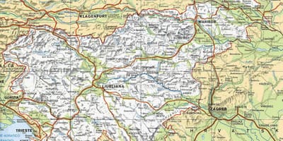 Mapa Terme Słowenia